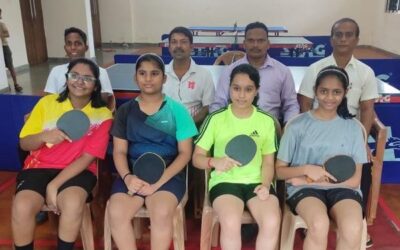 The Table Tennis Tournament Girls (Taluka Level) Organised by Directorate of Sports and Youth Affairs