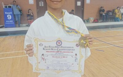 Open Invitational Karate Kata Championship 2023, held on 3rd September at the Manohar Parrikar Stadium, Navelim