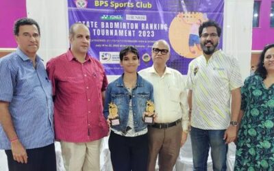 3rd Place in the Under 15 and Under 17 All Goa Badminton Tournament