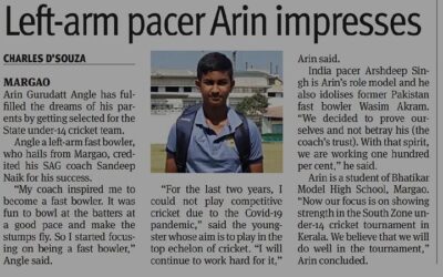 Arin Angle Shines in the News – Making His School Proud
