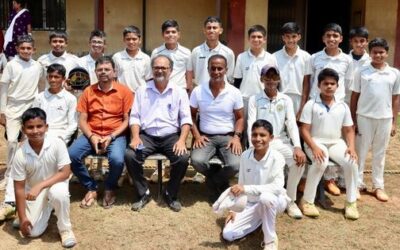 Under 14 boys Cricket final at the Taluka Level, Organised by DSYA.