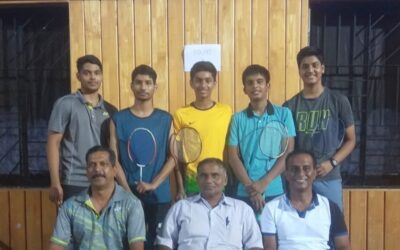 Champions of the Under 17 Boys Badminton