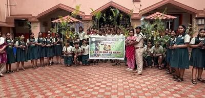 Tree Plantation Drive at Bhatikar Model High School